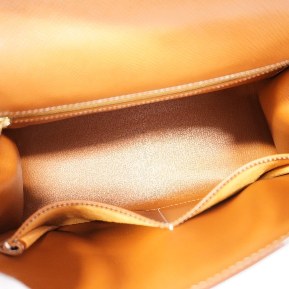 Hermes handbag Kelly 28 Cushvel gold C stamp ladies - Picture 4 of 16